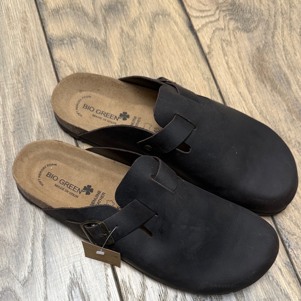 New, genuine leather Men's Brown Slip-On Shoes